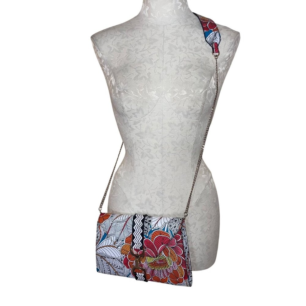Trina Turk Womens Shoulder Crossbody Bag Multicolor Floral Print Casual - Picture 5 of 16
